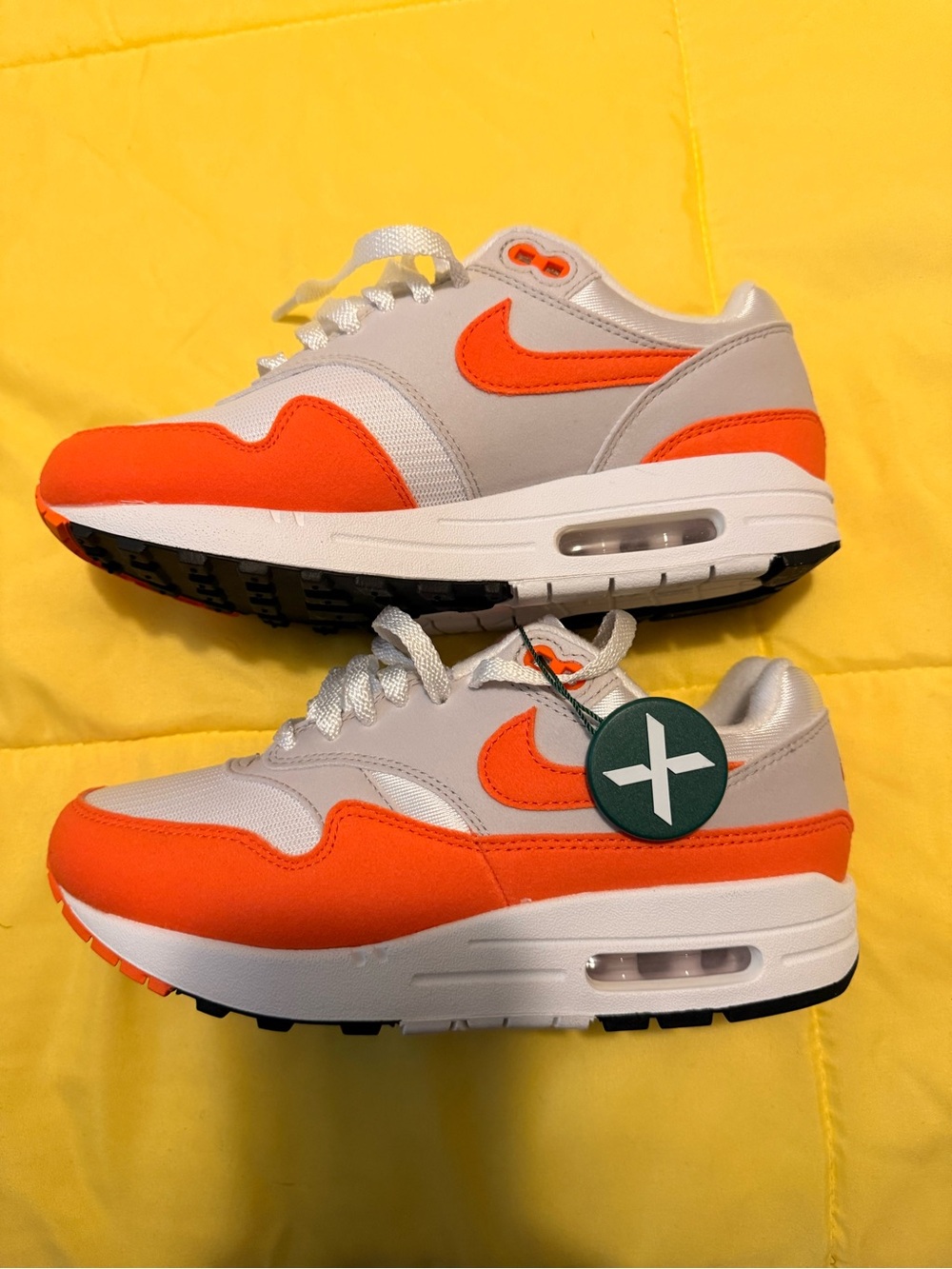 Nike Orange and Light Gray Air Max Sneakers